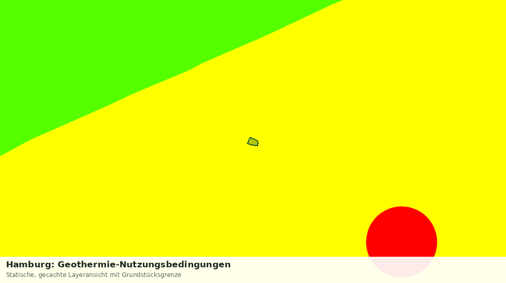 Statische Kartenansicht: Hamburg: Geothermie-Nutzungsbedingungen