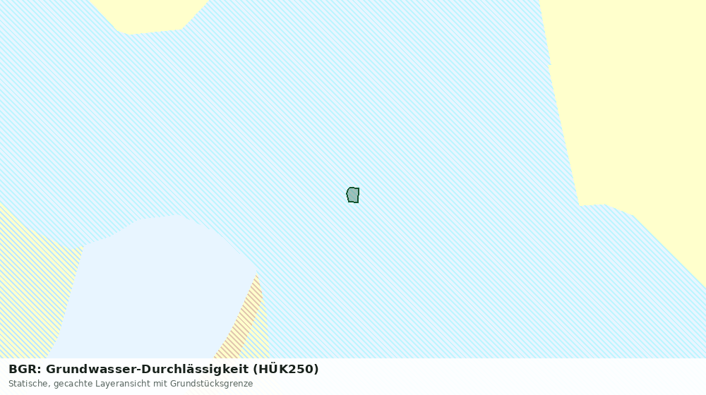 Statische Kartenansicht: BGR: Grundwasser-Durchlässigkeit (HÜK250)