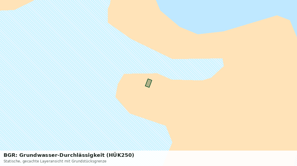 Statische Kartenansicht: BGR: Grundwasser-Durchlässigkeit (HÜK250)