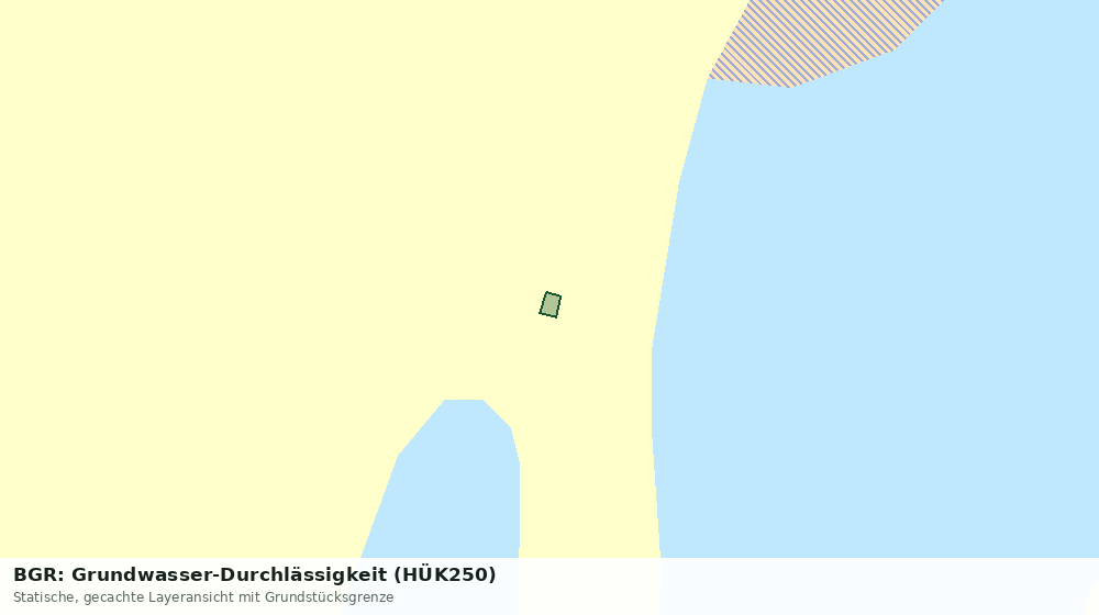 Statische Kartenansicht: BGR: Grundwasser-Durchlässigkeit (HÜK250)
