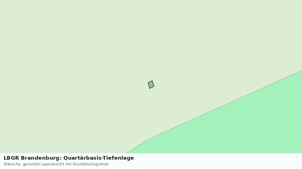 Statische Kartenansicht: LBGR Brandenburg: Quartärbasis-Tiefenlage