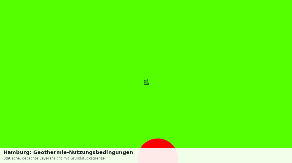 Statische Kartenansicht: Hamburg: Geothermie-Nutzungsbedingungen