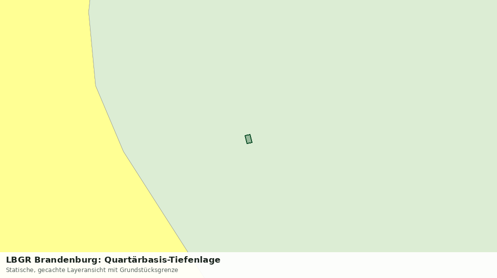 Statische Kartenansicht: LBGR Brandenburg: Quartärbasis-Tiefenlage