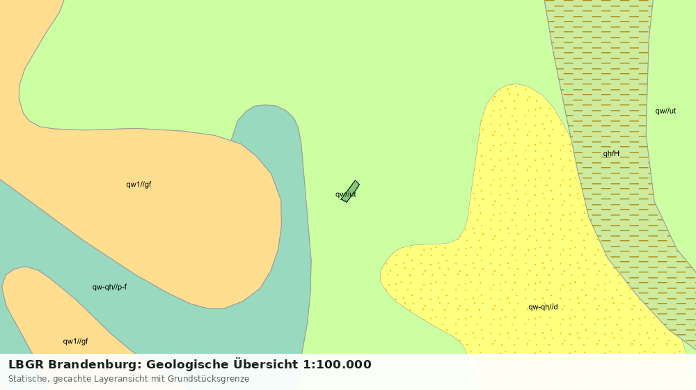 Statische Kartenansicht: LBGR Brandenburg: Geologische Übersicht 1:100.000