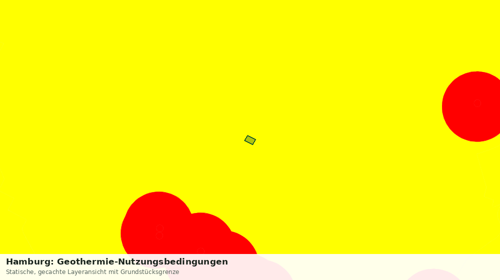 Statische Kartenansicht: Hamburg: Geothermie-Nutzungsbedingungen