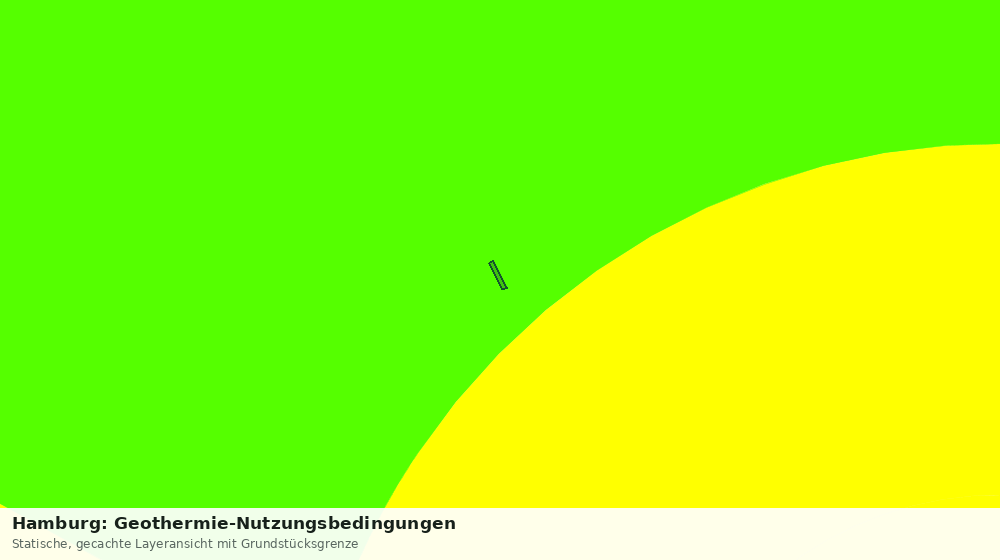 Statische Kartenansicht: Hamburg: Geothermie-Nutzungsbedingungen