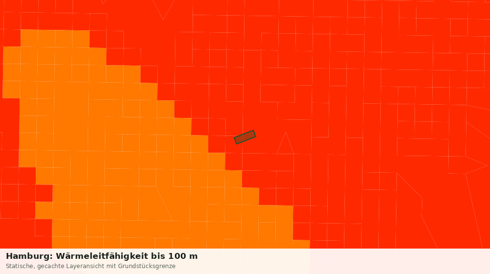 Statische Kartenansicht: Hamburg: Wärmeleitfähigkeit bis 100 m