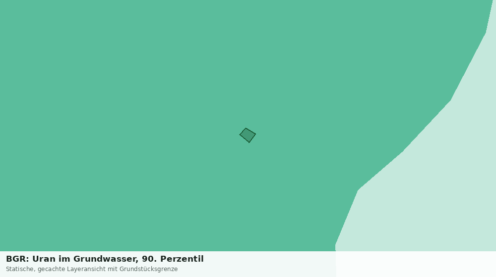 Statische Kartenansicht: BGR: Uran im Grundwasser, 90. Perzentil