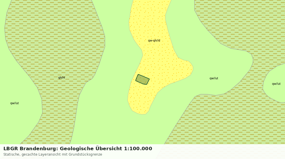 Statische Kartenansicht: LBGR Brandenburg: Geologische Übersicht 1:100.000
