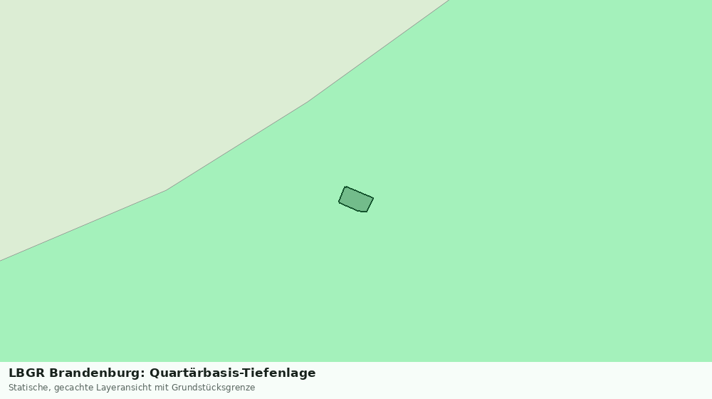Statische Kartenansicht: LBGR Brandenburg: Quartärbasis-Tiefenlage
