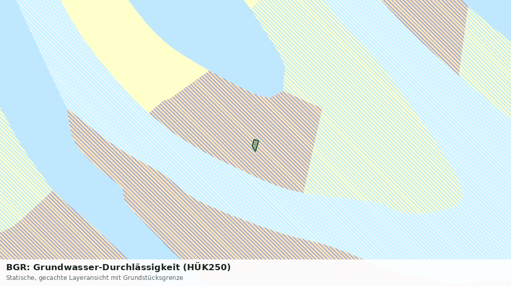 Statische Kartenansicht: BGR: Grundwasser-Durchlässigkeit (HÜK250)