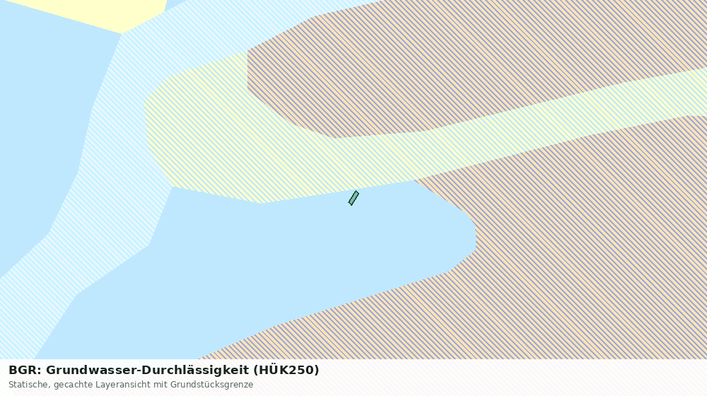 Statische Kartenansicht: BGR: Grundwasser-Durchlässigkeit (HÜK250)