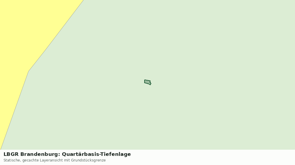 Statische Kartenansicht: LBGR Brandenburg: Quartärbasis-Tiefenlage