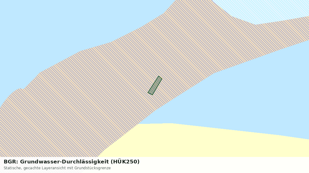 Statische Kartenansicht: BGR: Grundwasser-Durchlässigkeit (HÜK250)