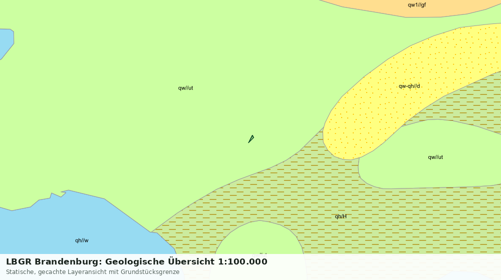 Statische Kartenansicht: LBGR Brandenburg: Geologische Übersicht 1:100.000