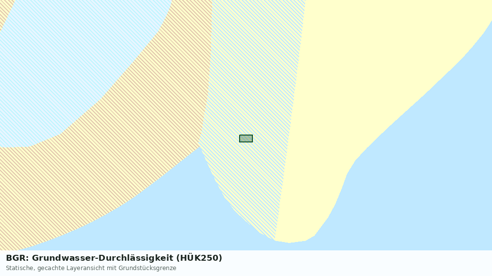 Statische Kartenansicht: BGR: Grundwasser-Durchlässigkeit (HÜK250)