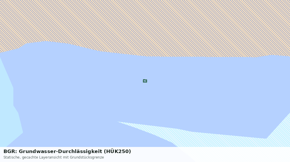 Statische Kartenansicht: BGR: Grundwasser-Durchlässigkeit (HÜK250)