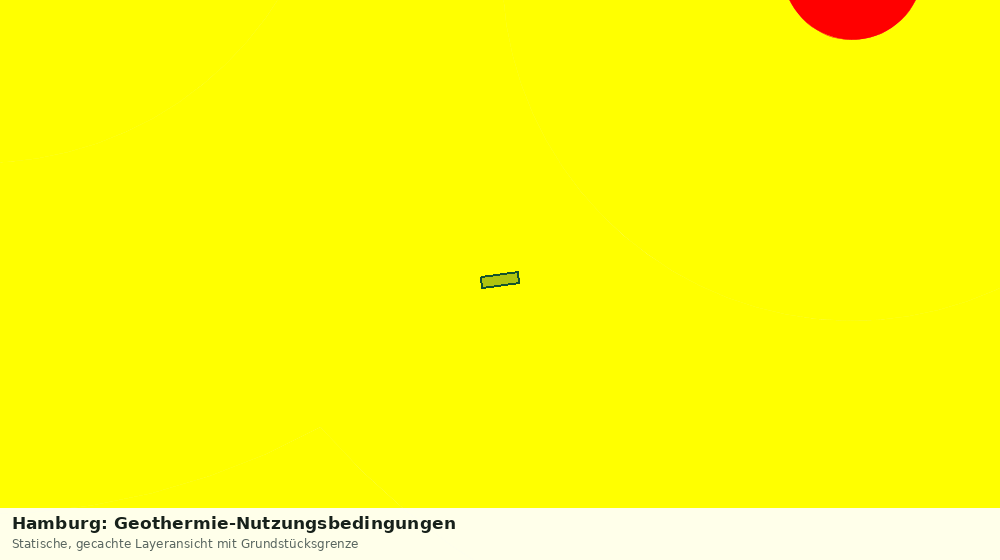 Statische Kartenansicht: Hamburg: Geothermie-Nutzungsbedingungen