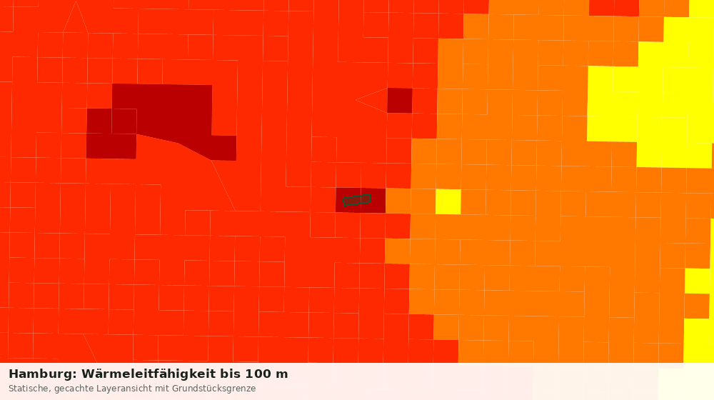 Statische Kartenansicht: Hamburg: Wärmeleitfähigkeit bis 100 m