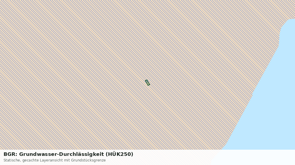 Statische Kartenansicht: BGR: Grundwasser-Durchlässigkeit (HÜK250)
