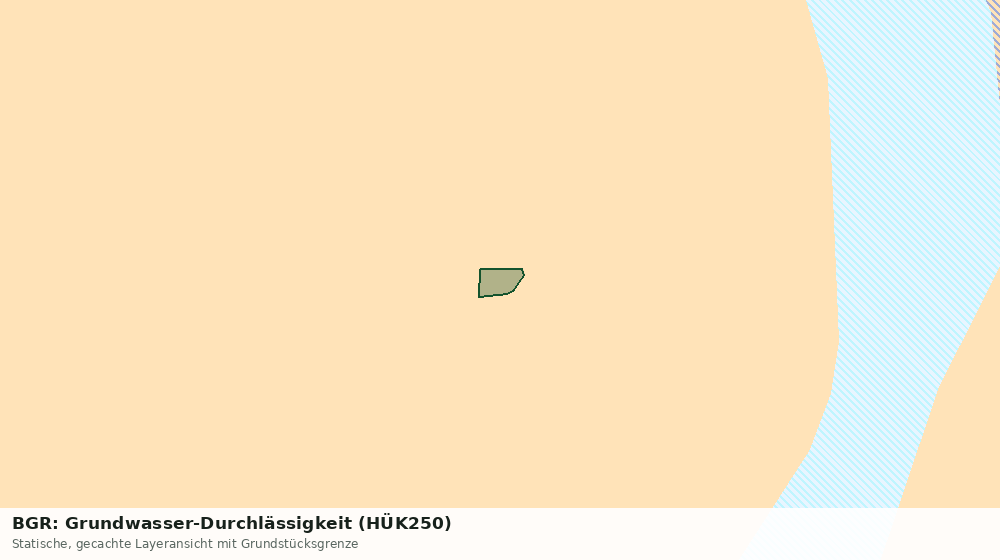 Statische Kartenansicht: BGR: Grundwasser-Durchlässigkeit (HÜK250)