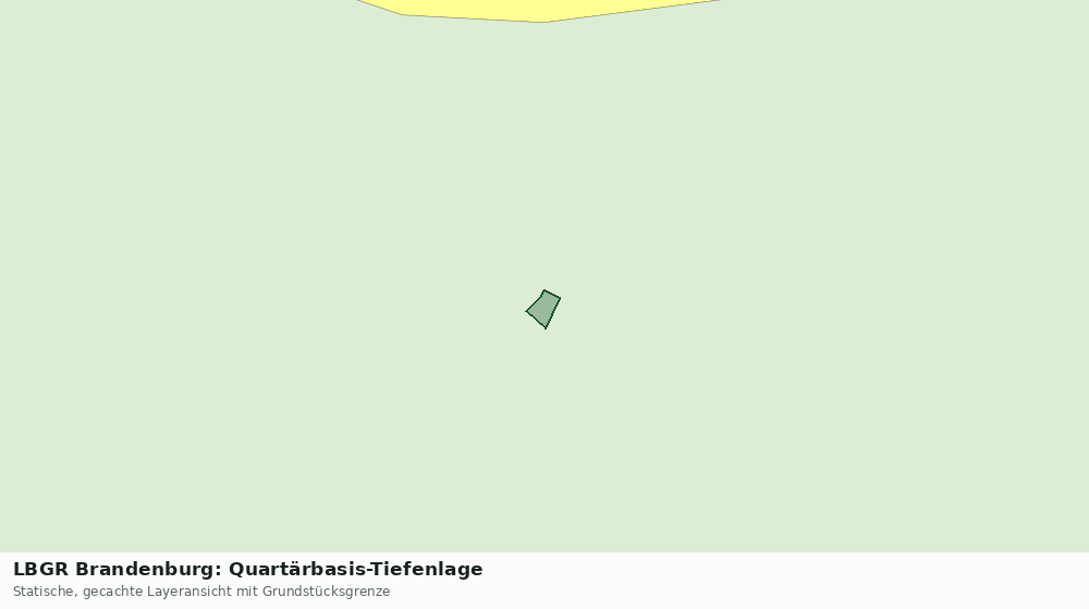 Statische Kartenansicht: LBGR Brandenburg: Quartärbasis-Tiefenlage