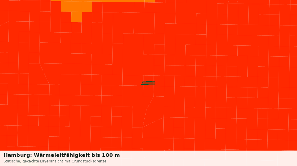 Statische Kartenansicht: Hamburg: Wärmeleitfähigkeit bis 100 m