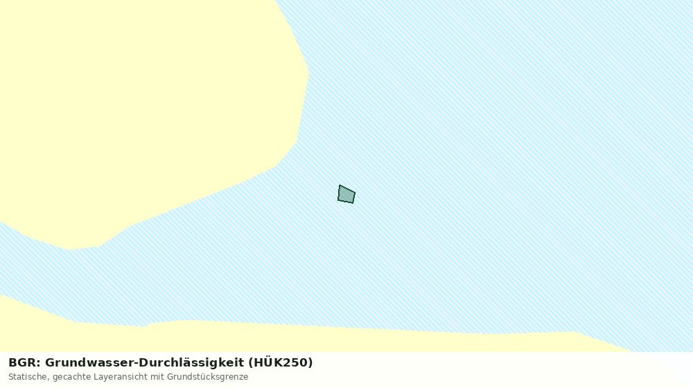 Statische Kartenansicht: BGR: Grundwasser-Durchlässigkeit (HÜK250)