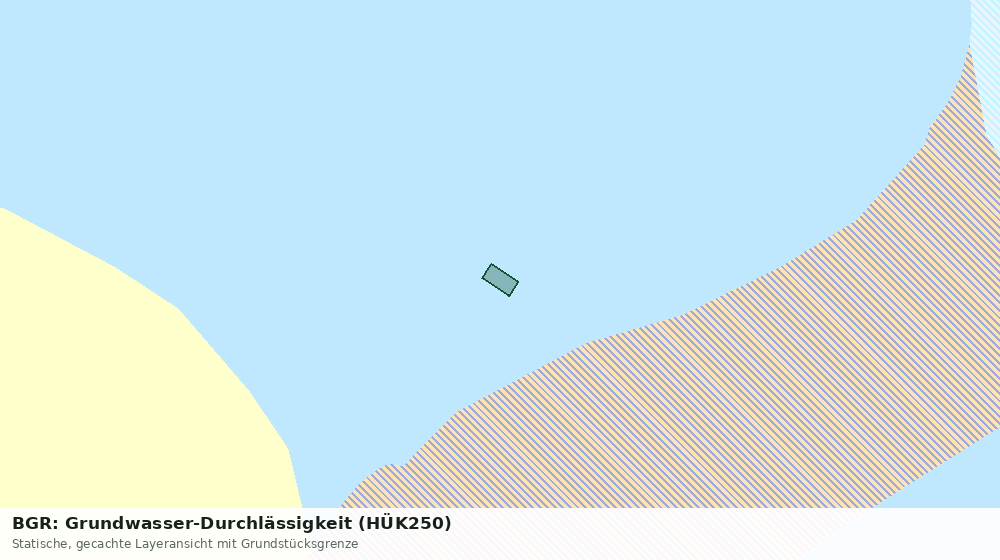 Statische Kartenansicht: BGR: Grundwasser-Durchlässigkeit (HÜK250)