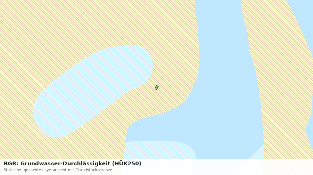 Statische Kartenansicht: BGR: Grundwasser-Durchlässigkeit (HÜK250)