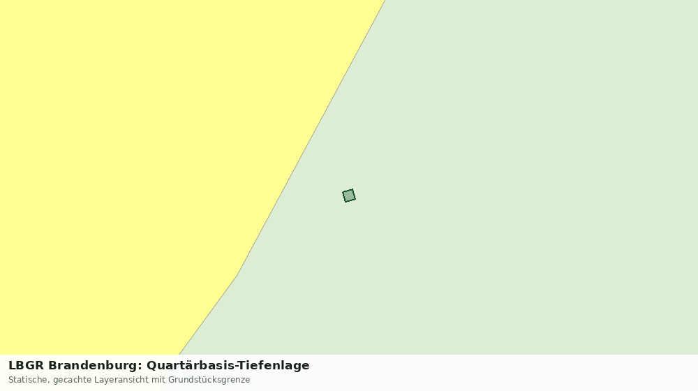 Statische Kartenansicht: LBGR Brandenburg: Quartärbasis-Tiefenlage