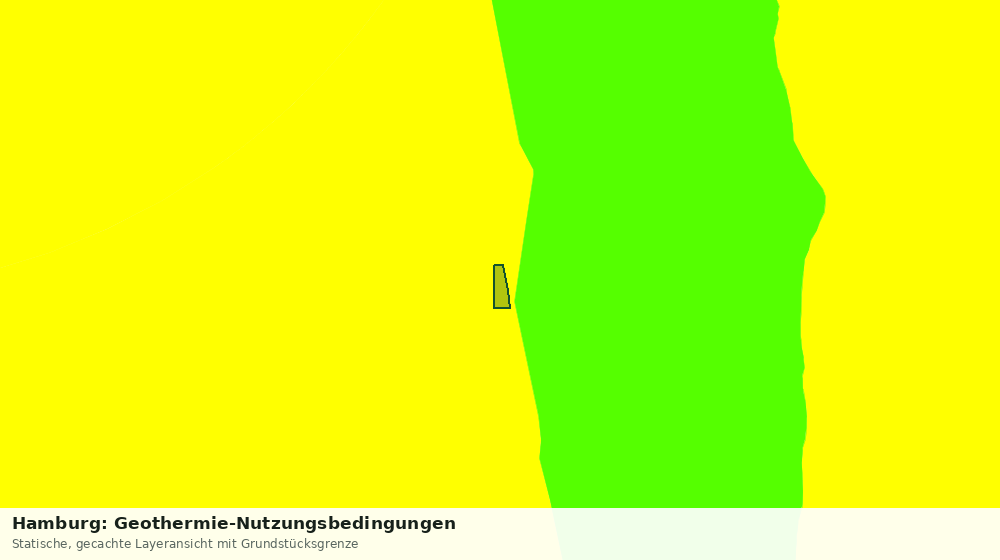 Statische Kartenansicht: Hamburg: Geothermie-Nutzungsbedingungen