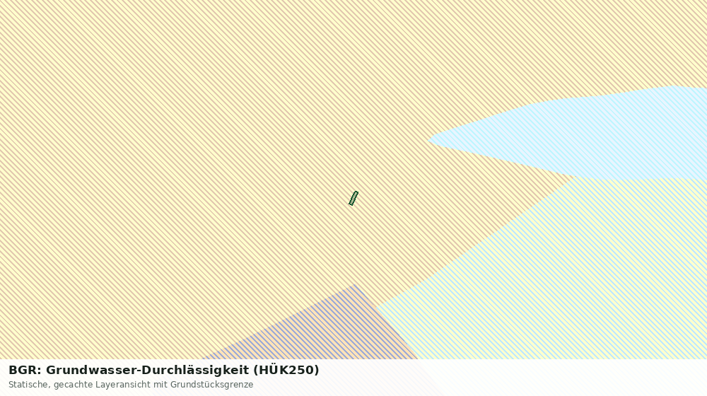 Statische Kartenansicht: BGR: Grundwasser-Durchlässigkeit (HÜK250)