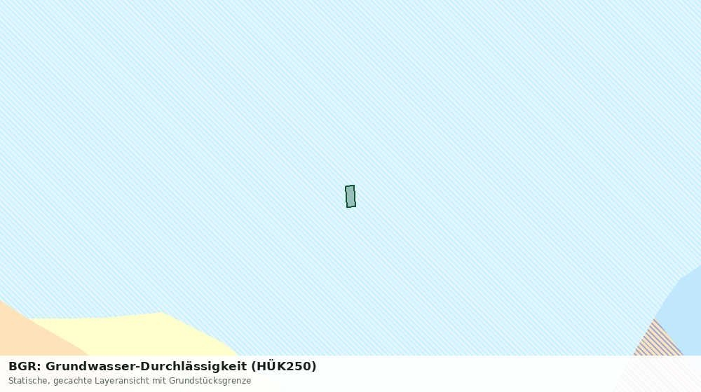 Statische Kartenansicht: BGR: Grundwasser-Durchlässigkeit (HÜK250)