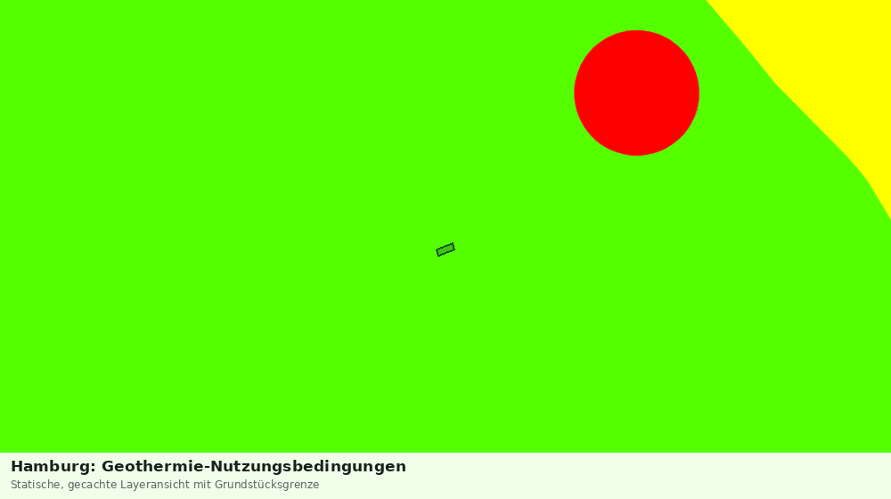 Statische Kartenansicht: Hamburg: Geothermie-Nutzungsbedingungen