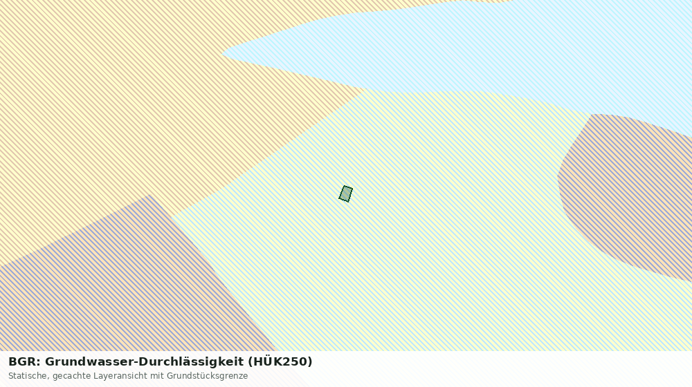 Statische Kartenansicht: BGR: Grundwasser-Durchlässigkeit (HÜK250)