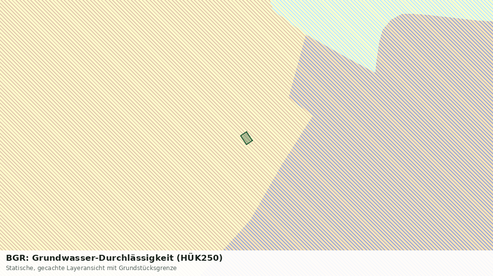 Statische Kartenansicht: BGR: Grundwasser-Durchlässigkeit (HÜK250)
