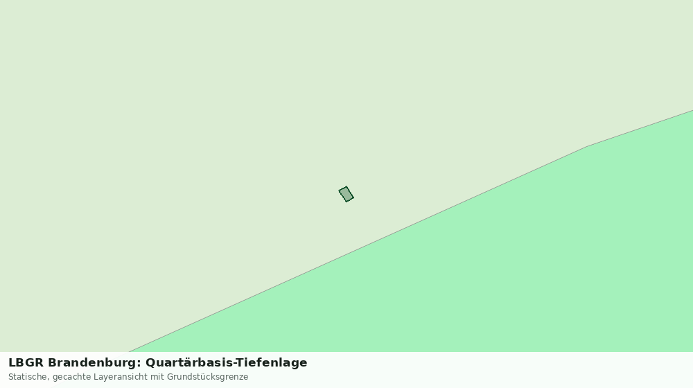 Statische Kartenansicht: LBGR Brandenburg: Quartärbasis-Tiefenlage