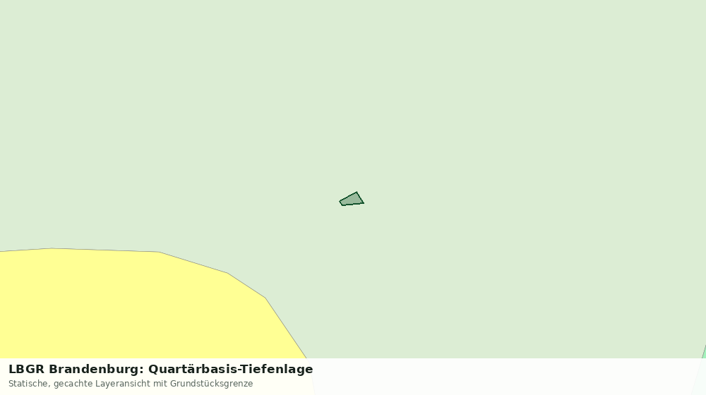 Statische Kartenansicht: LBGR Brandenburg: Quartärbasis-Tiefenlage