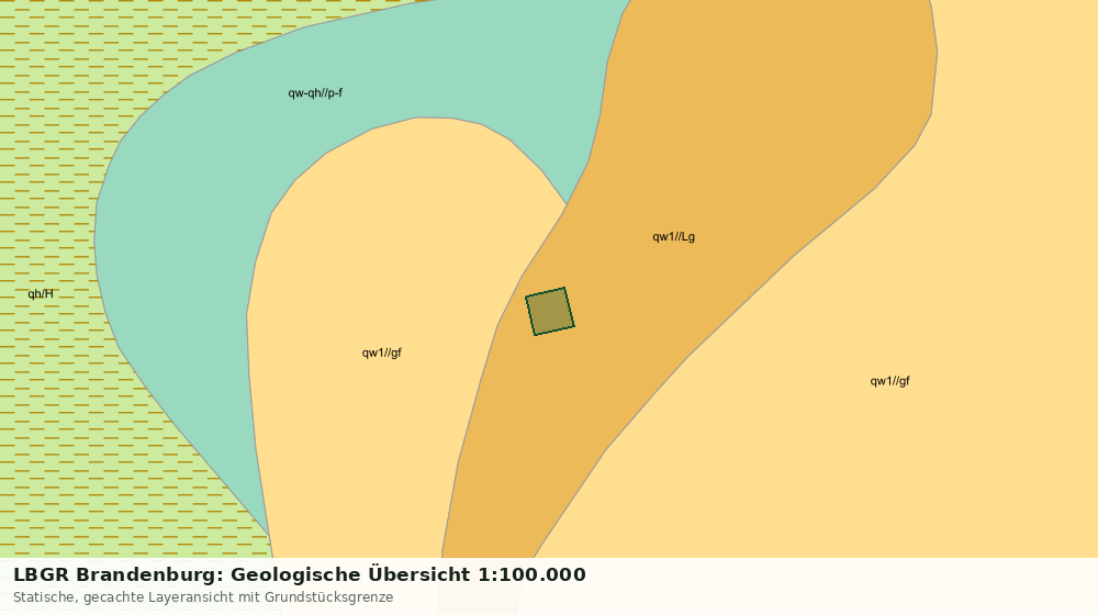 Statische Kartenansicht: LBGR Brandenburg: Geologische Übersicht 1:100.000