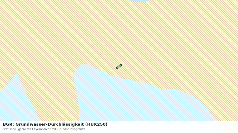 Statische Kartenansicht: BGR: Grundwasser-Durchlässigkeit (HÜK250)