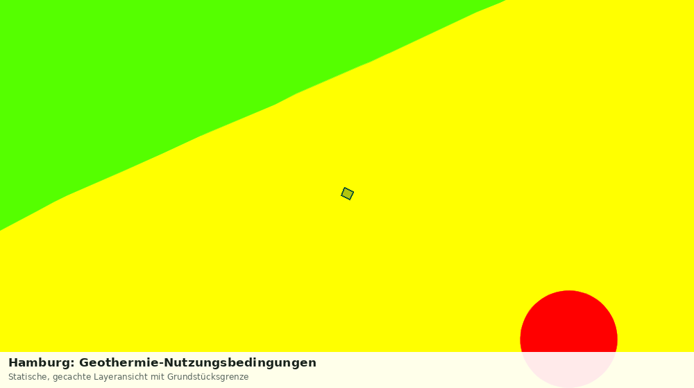 Statische Kartenansicht: Hamburg: Geothermie-Nutzungsbedingungen