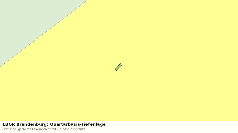 Statische Kartenansicht: LBGR Brandenburg: Quartärbasis-Tiefenlage
