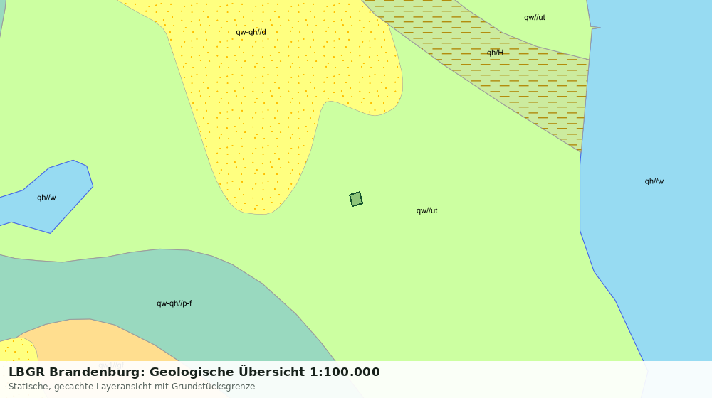 Statische Kartenansicht: LBGR Brandenburg: Geologische Übersicht 1:100.000