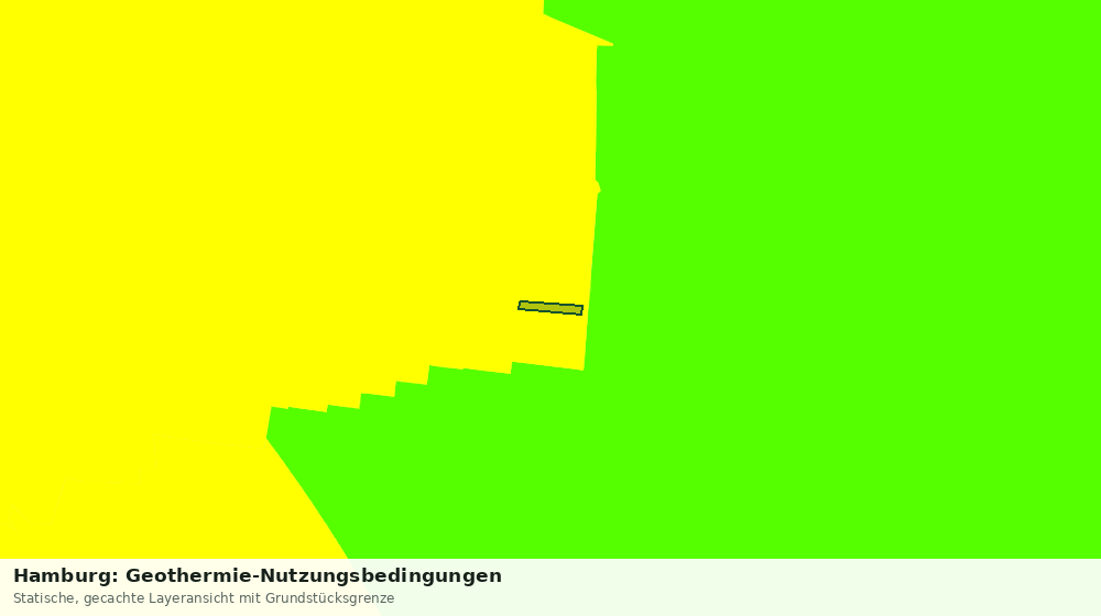 Statische Kartenansicht: Hamburg: Geothermie-Nutzungsbedingungen