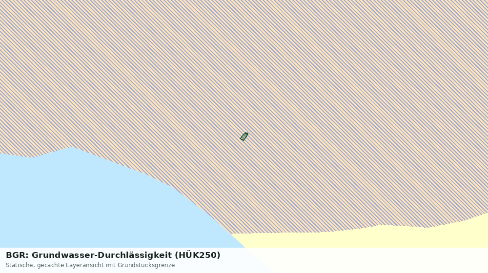 Statische Kartenansicht: BGR: Grundwasser-Durchlässigkeit (HÜK250)