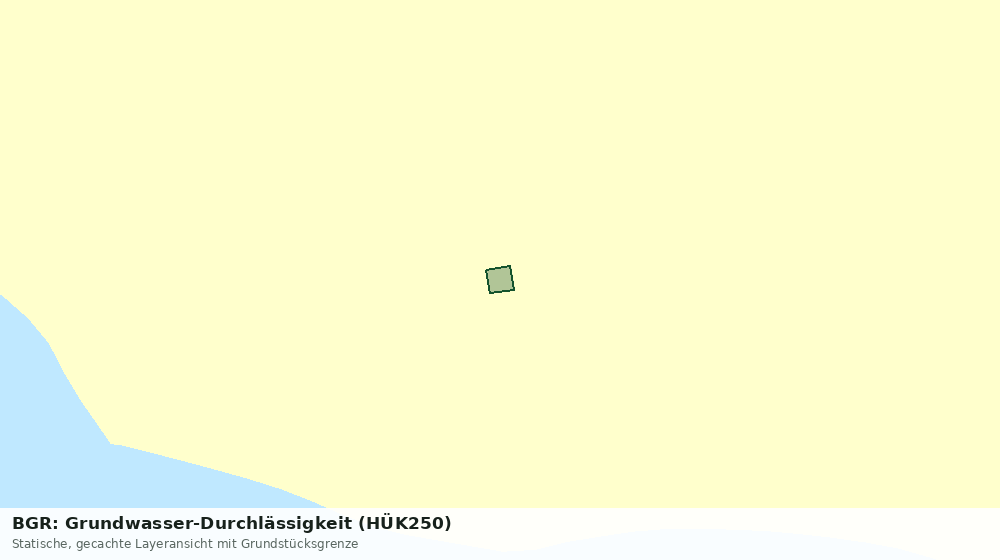 Statische Kartenansicht: BGR: Grundwasser-Durchlässigkeit (HÜK250)