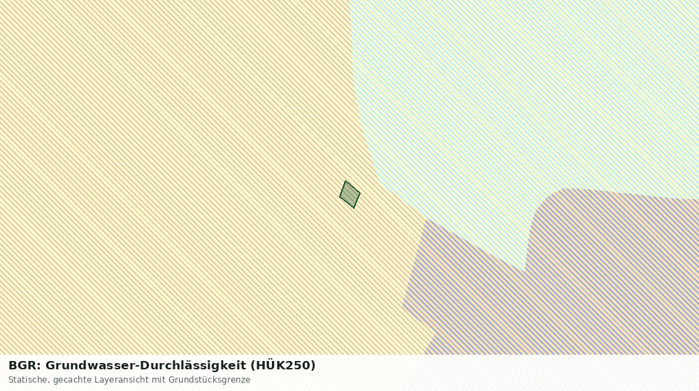 Statische Kartenansicht: BGR: Grundwasser-Durchlässigkeit (HÜK250)