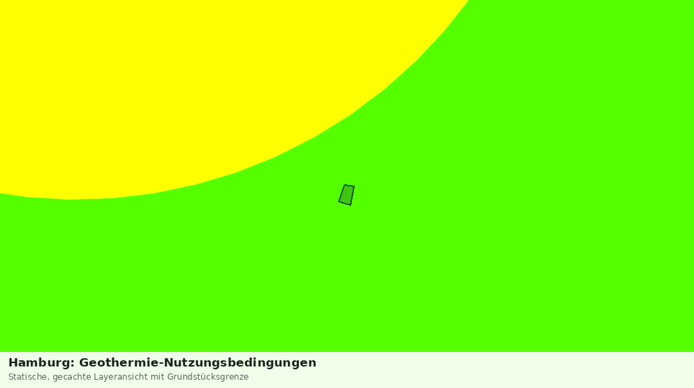 Statische Kartenansicht: Hamburg: Geothermie-Nutzungsbedingungen