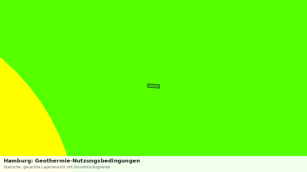 Statische Kartenansicht: Hamburg: Geothermie-Nutzungsbedingungen